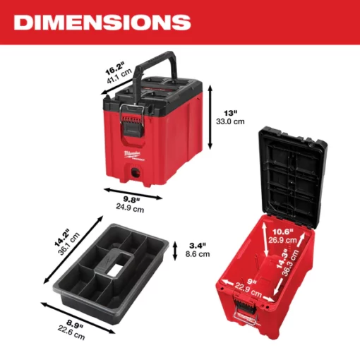 Milwaukee 48 22 8422 Packout Compact Tool Box Perfect Work Tools